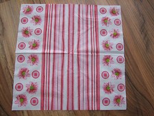 4 anciennes SERVIETTES DE TABLE EN PAPIER / fête / découpage / artisanat /