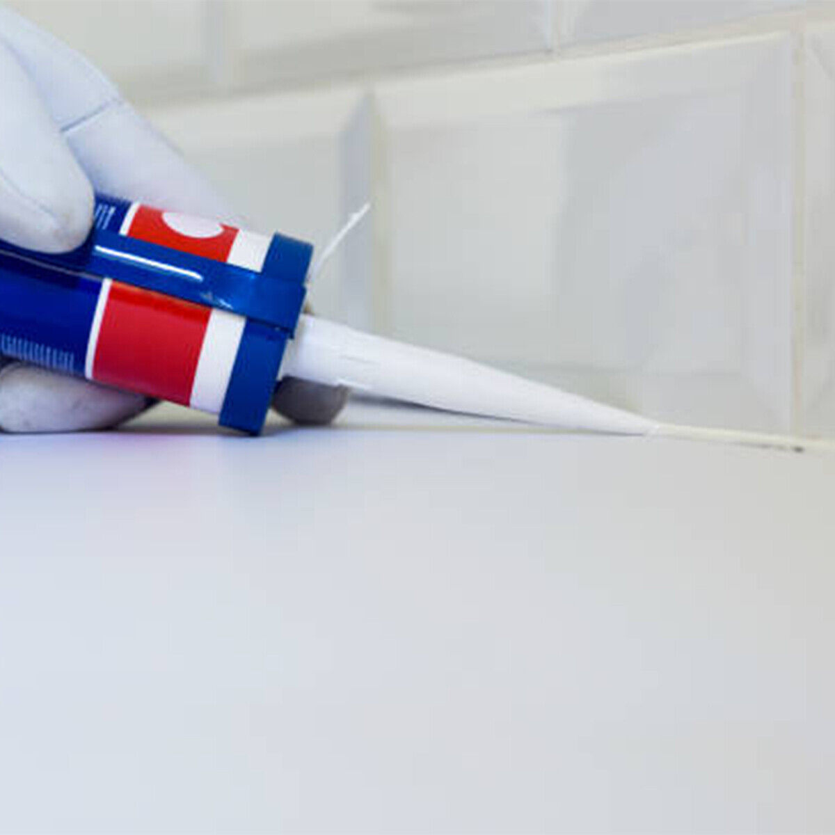 Sanitär Silikon Schimmelresistent Dichtstoff Küche Bad Dusche - Weiß 12 x 280ml 