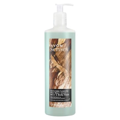 (1L/7,21 ) AVON EXTREME LIMITS 2-in-1 Shampoo & Duschgel für Ihn 720 ml