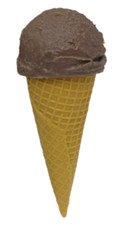 Play Food MTC Baskin Robbins Vintage Chocolate Ice Cream With Sugar Cone