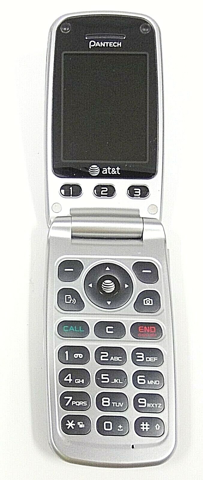 Pantech Breeze 2 II P2000 Blue & Silver ( AT&T ) Cellular Flip Phone