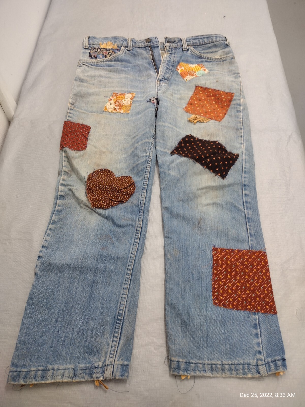 Vintage 1978 Levi's Jeans With Patches & alterations… Gem