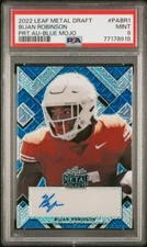 2022 LEAF METAL DR BIJAN ROBINSON PRT.AUBLUE MOJ {AUTO} PSA {9} MINT #7/15