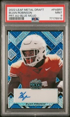 2022 LEAF METAL DR BIJAN ROBINSON PRT.AUBLUE MOJ {AUTO} PSA {9} MINT #7/15