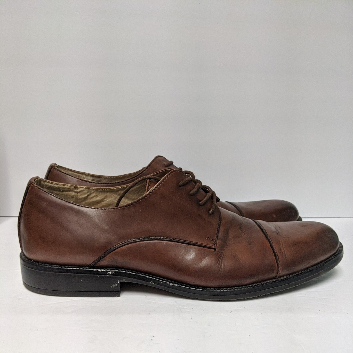 EUC G.H. BASS & COMPANY ALBANY BROWN LACE UP Leather lace ups G. H. Bass & Co Beige size 36 EU in Leather  main image 3