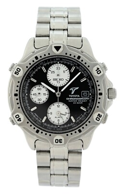 Seiko 39mm Men's Chronograph Alarm Limited Edition Toyota