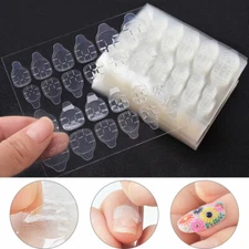 Double-Sided Nail Glue Tape Sticker Adhesive Tab Press On Fingernail Decor Tool~