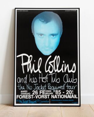 Phil Collins Brussels No Jacket Required Tour Poster - Live #1054