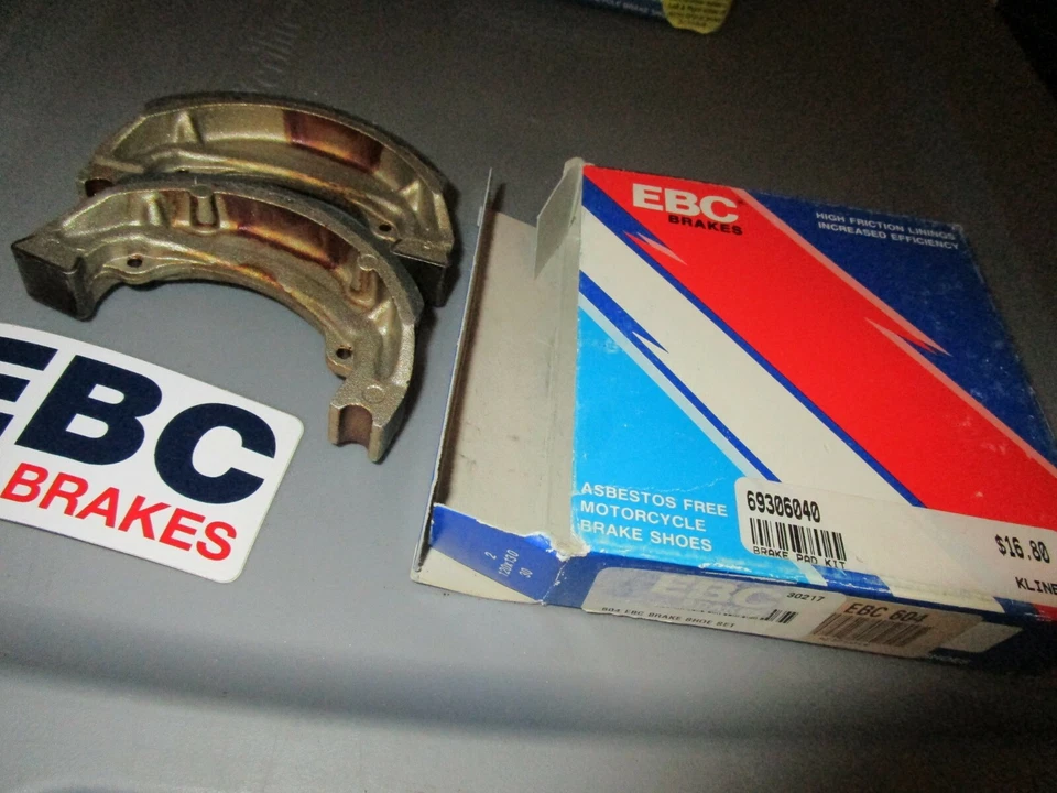 Novo 83-2006 Suzuki RM80 OR50 JR80 DRZ125 Sapatos de Freio Traseiros Padrão EBC 604 - Imagem 4 de 4