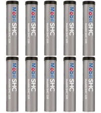 10 Pack Mobilith SHC 220 grease; (10) 14oz tubes