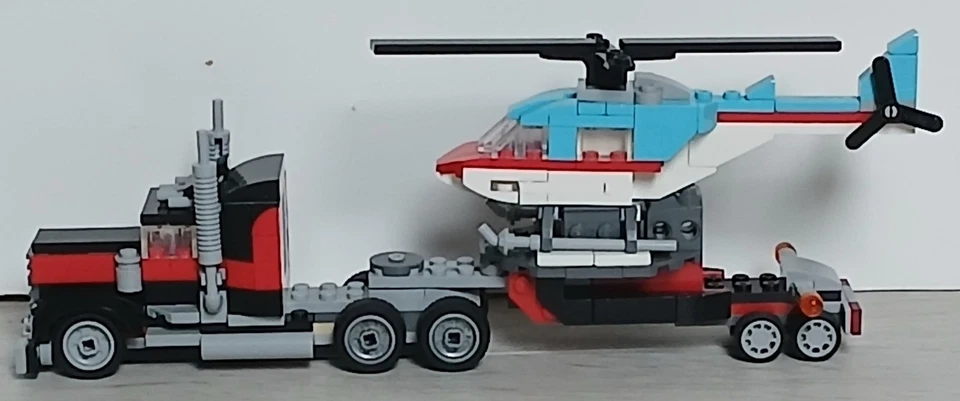 LEGO Creator 31146 Flatbed Truck with Helicopter, photo 2 sur 5
