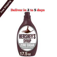 Hershey's zero Sugar chocolate syrup Bottle, 17.5 OZ