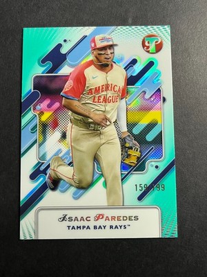 2025 Topps Pristine - Isaac Paredes #263 Aqua Refractor /199