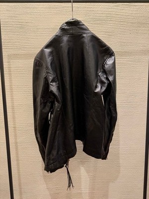 00s goa gimmick drape leather jacket | eBay