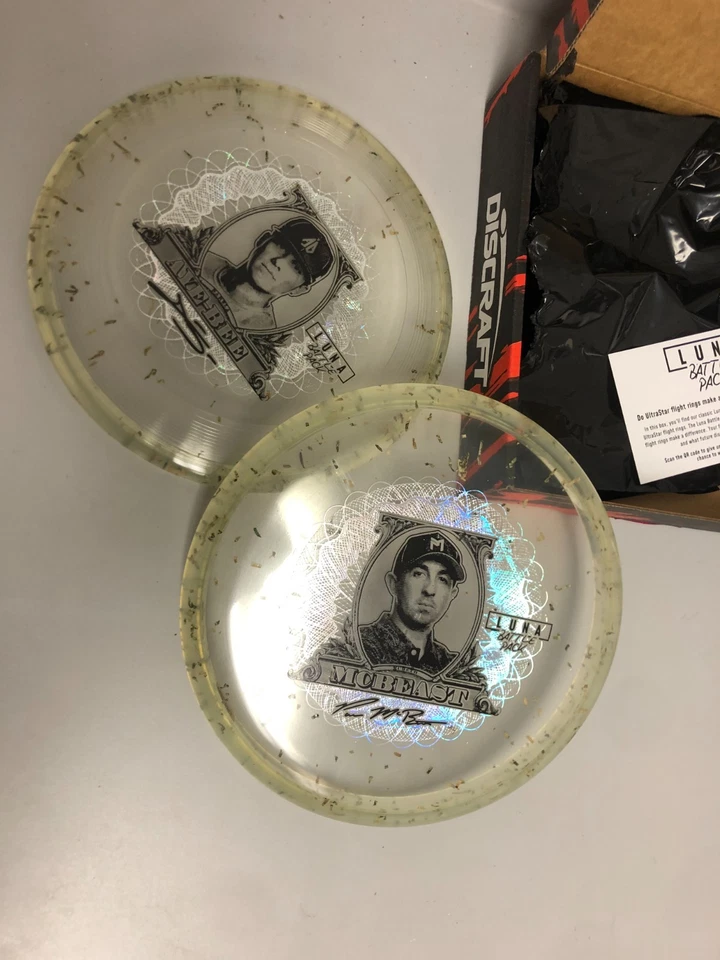 DINERO TRITURADO con LÁMINA DE DINERO - 2 Discos Discraft Luna Battlepk ¡RARO! 1/500  Foto 3 de 4