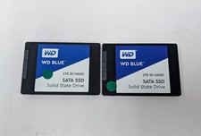 Lot of 2 Western Digital WD Blue 3D NAND SATA, 1TB, Internal SSD (WDS100T2B0A)