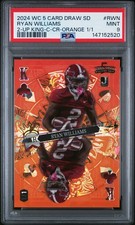 2024 WILD CARD 5 CARD DRAW STACKED DECK 2-UP KING PROMO RYAN WILLIAMS 1/1 PSA 9