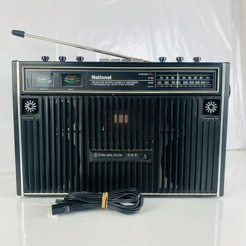 National Panasonic RS-457 Cassette Radio Boom STEREO Vintage Showa retro Japan