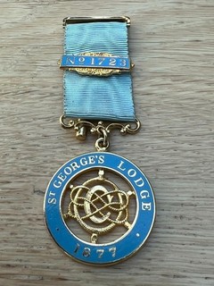 Fine Enamel Masonic St George's Lodge No:1723 Centenary Jewel