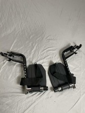 Invacare Wheelchair Legrest Hemi Footrests with Heel Loops, Aluminum Footplate