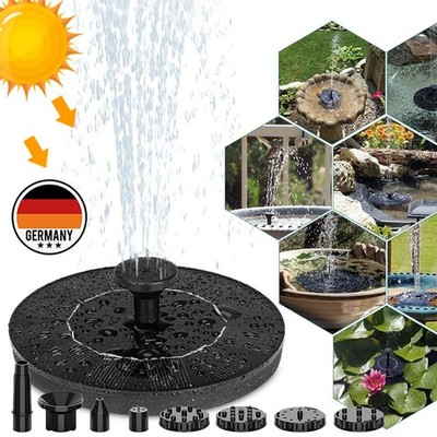 Solarpumpe Solar 1.5W Teichpumpe Schwimmender Wasserpumpe Springbrunnen NEU