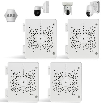 4 Pack PTZ Camera Junction Box IP65 Waterproof CCTV Cable Concealment Box