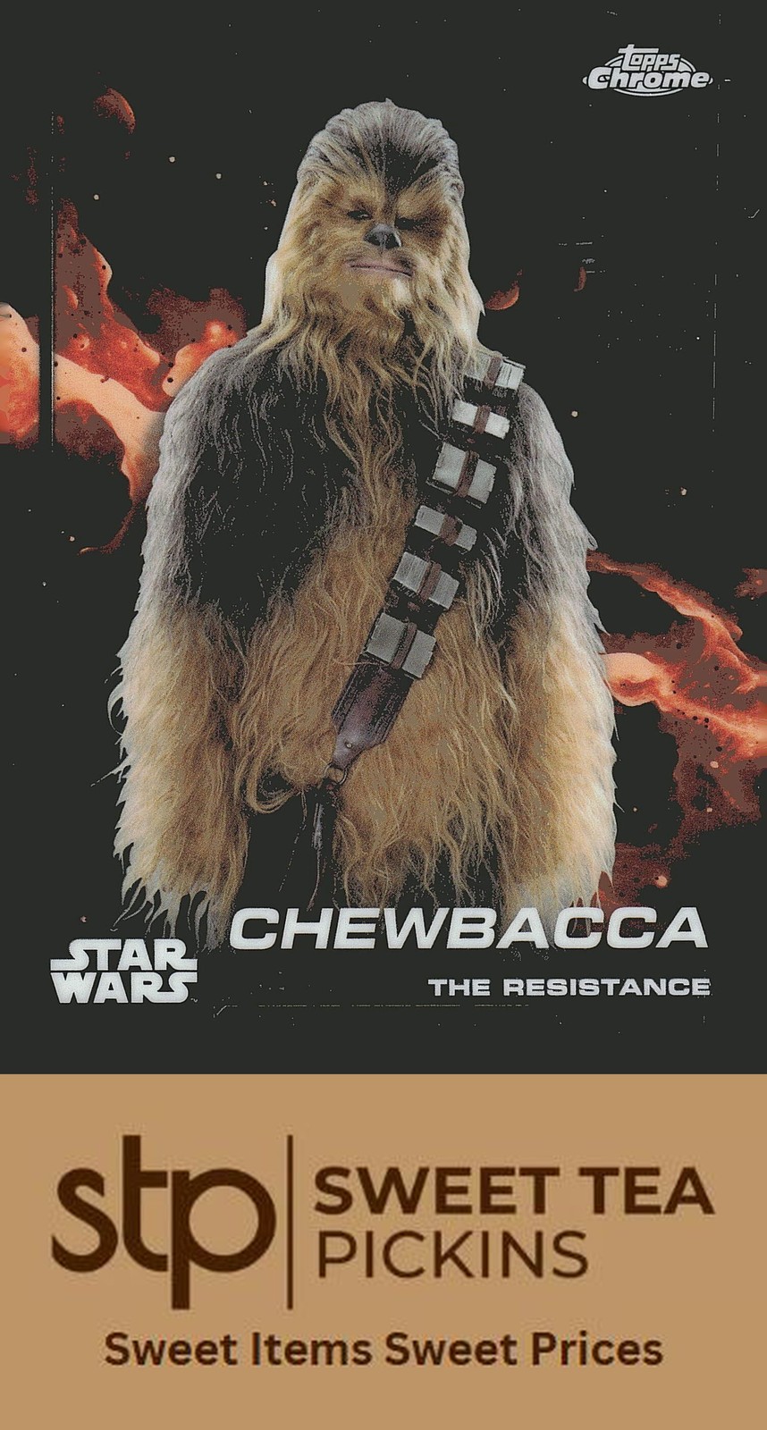 2024 Topps Chrome Star Wars #107 Chewbacca Rainbow Refractor