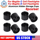 For Maglite C or Maglite D Cell Dry Storage Hidden Cups Aluminum Non Freeze Plug