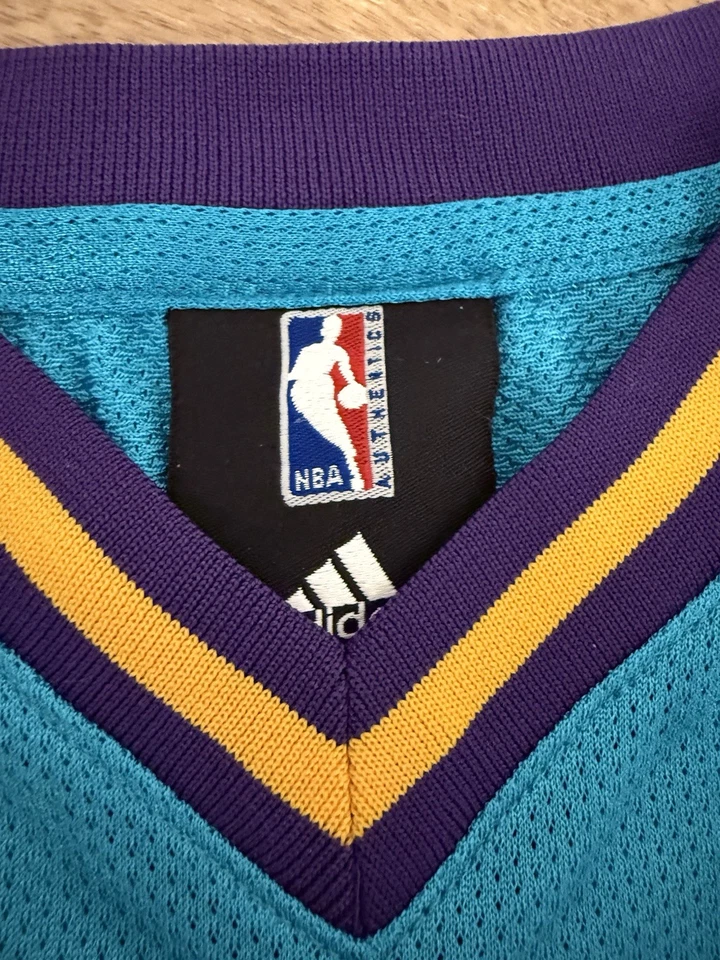 Camiseta Adidas New Orleans Hornets para niños XL verde azulado Chris Paul NBA baloncesto CP3 Foto 2 de 4