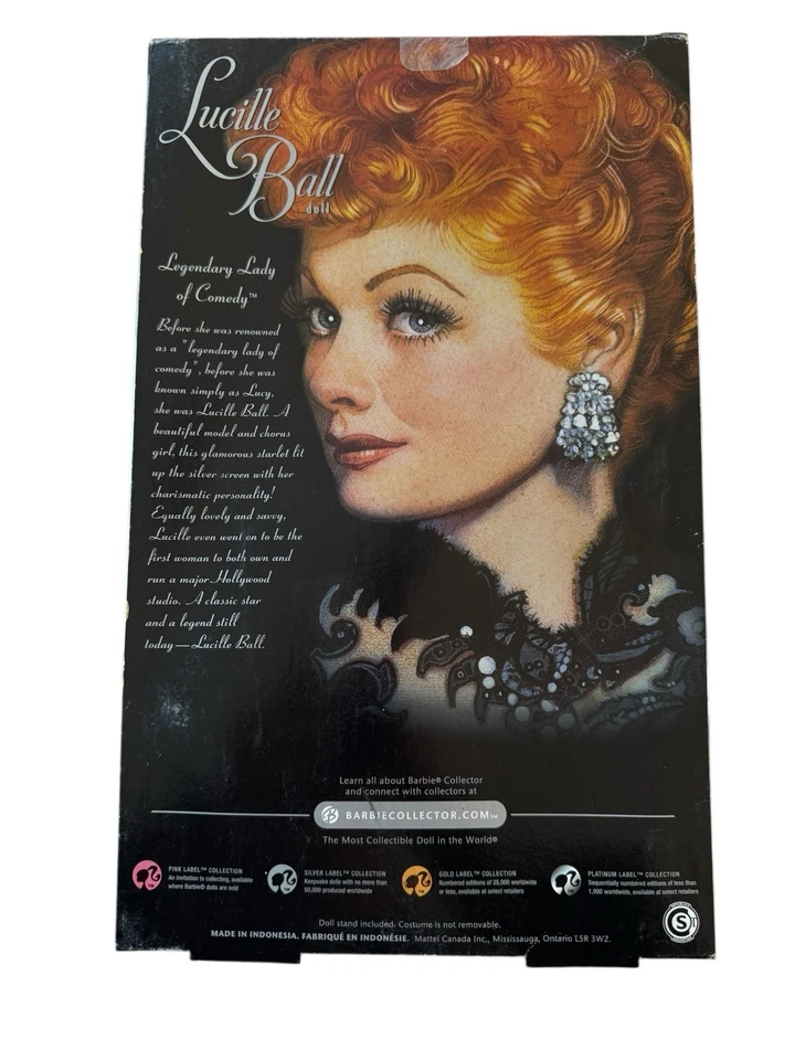 Barbie Lucille Ball Legendary Lady of Comedy Doll 2008 Mattel Foto 2 de 4
