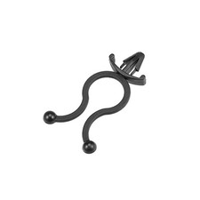Twist Lock Cable Wire Ties Nylon U Shape Save Place 10mm Dia Black 200pcs