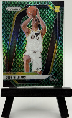 Panini Prizm Jade Dragon Scale Rookie #232 /48 Cody Williams Utah Jazz 2024
