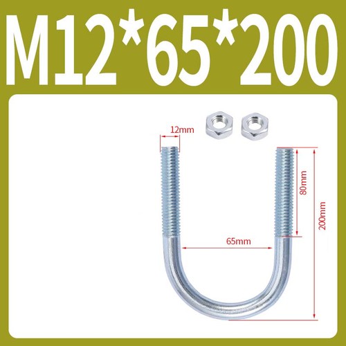 M6 - M12 Rounded U Bolts & Nuts Zinc Plated Bracket For Car Boat Farm Trailers - Picture 205 of 235