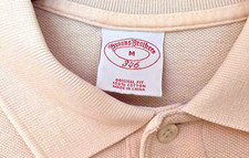 Brooks Brothers 346 Polo Shirt Light Pink Men  s Medium Original Fit Gold Logo