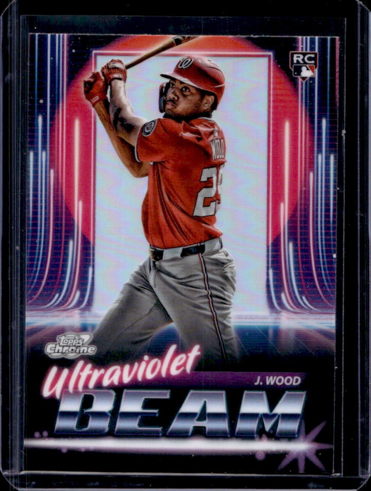 2025 Topps Cosmic Chrome James Wood Ultraviolet Beam RC Rookie #UB-1 Nationals