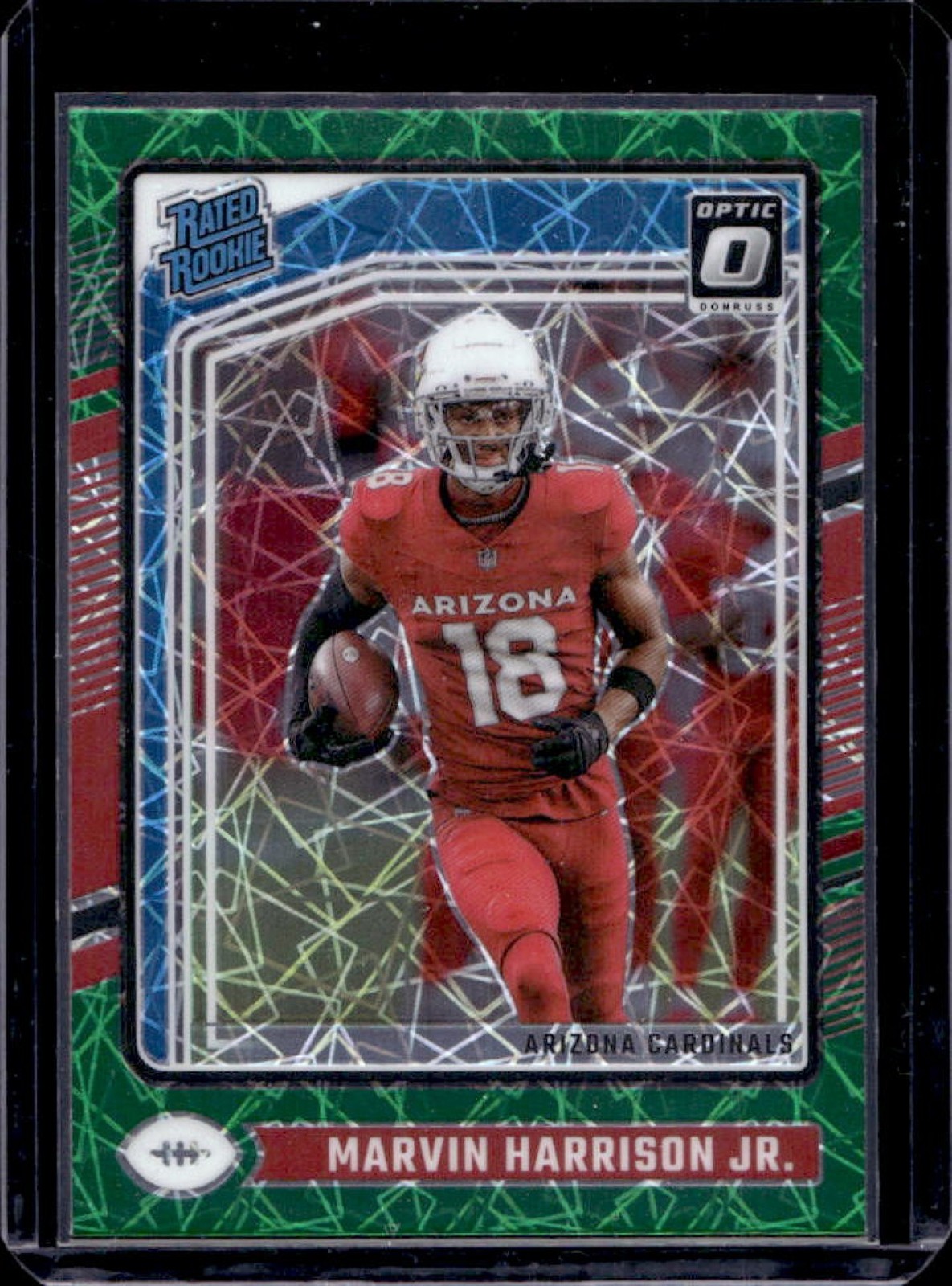 2024 Donruss Optic Marvin Harrison Jr. Green Velocity Rated Rookie #276