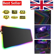 RGB Gaming Mouse Pad with LED Backlit, Large 800�300�4mm, Non-Slip Rubber Bas...