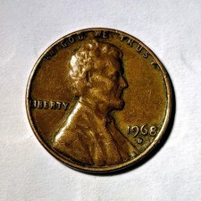 1968-D Lincoln Memorial Small Cent Bronze Coin Denver Mint BN