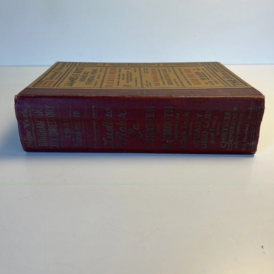 1946 Binghamton NY Buyers’ Guide City Directory Calkin-Kelly Vintage Ads - Image 3 of 4