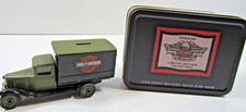 1930 Chevy Harley Davidson Delivery Truck Dime Bank &Tin Container