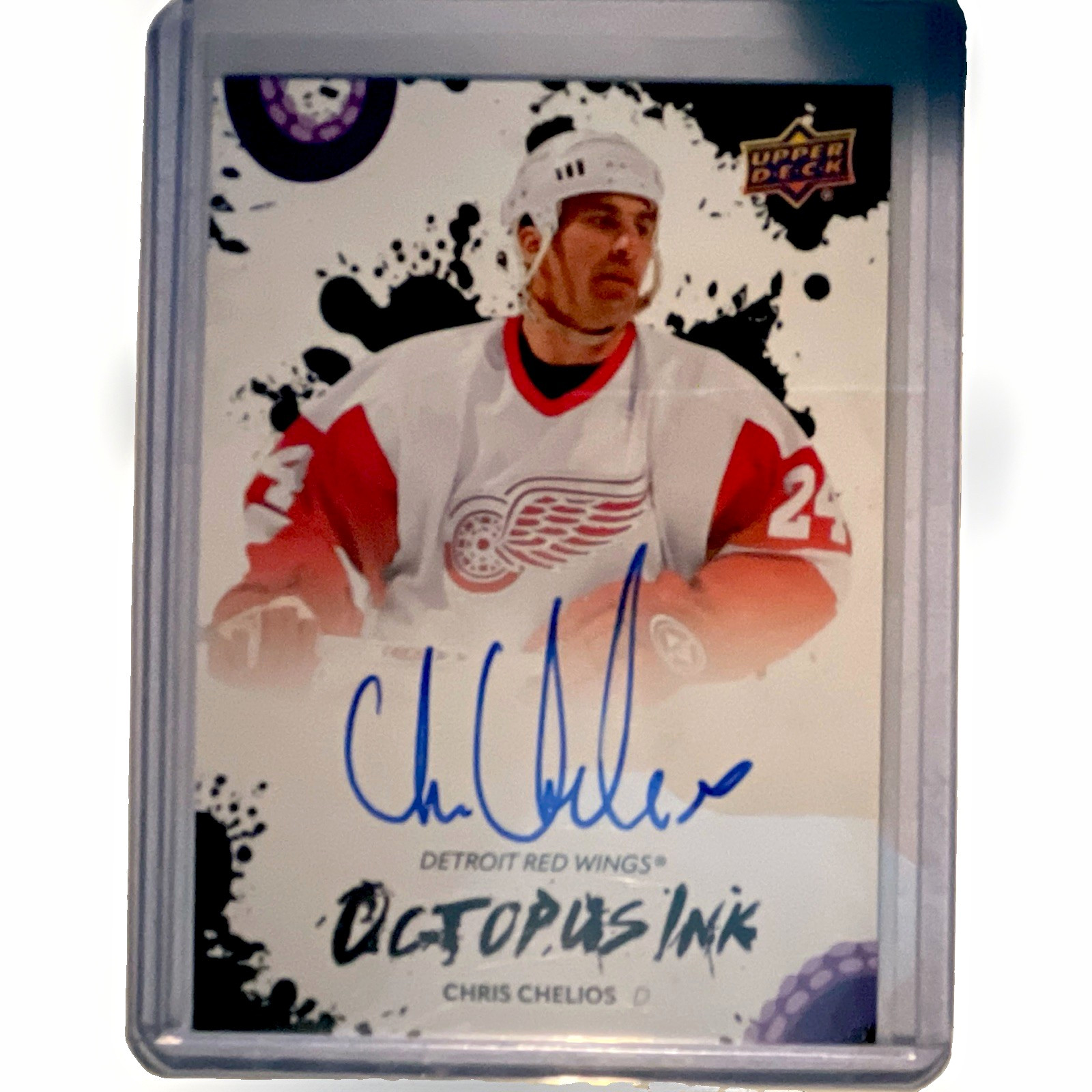 Upper Deck Chris Chelios Detroit Red Wings Octopus Ink OI-CC Autograph