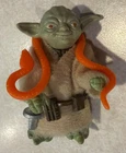 Vintage Star Wars Yoda with Orange Snake Figure Hong Kong 1980 Kenner