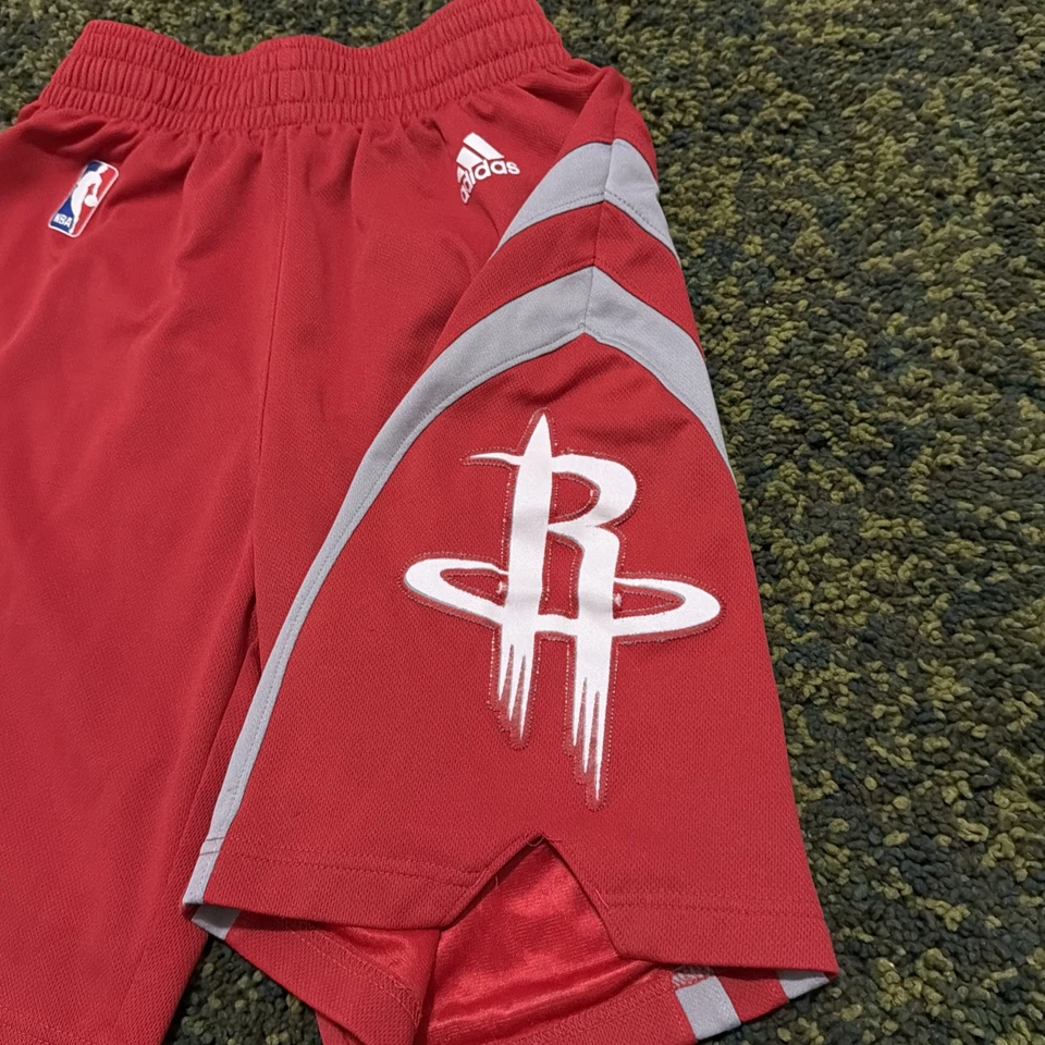Adidas Houston Rockets NBA Swingman Basketball Red Shorts Mens Size Small - Image 4 of 4