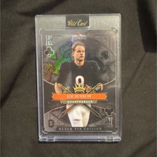 Wild Card Card Draw Stacked Deck Black Tie Edition Joe Burrow Bengals SDPC-JBN