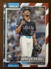 2026 Topps Series 1 - Ronny Henriquez American Flag Foil /76 SSP Miami Marlins