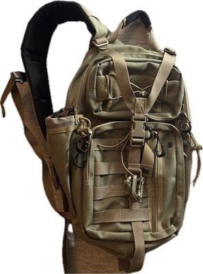 Maxpedition Sitka Gearslinger Hydration Day Pack Military Sling Carry Bag Khaki