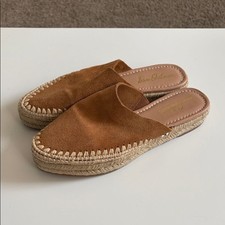 Sam Edelman Austin Espadrille Mule Suede Slides Shoes Size 8