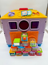 Fisher Price Incrediblock Cube w/ Peek a Boo Blocks 13 Sensory WORKS SEE VIDEO