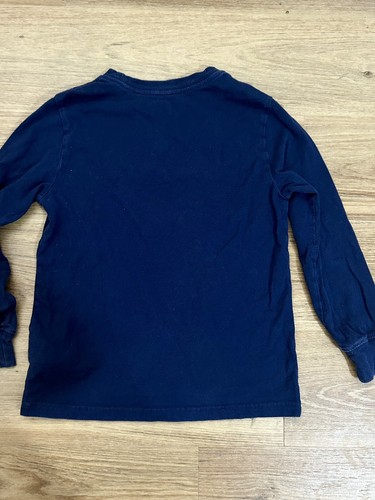 Polo Ralph Lauren Polo Bear Skiing Long Sleeve Shirt size Boys 6 Navy Blue - Picture 6 of 8