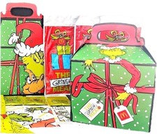 McDonald  s Grinch Meal 4 Pack All Unopened Socks  Salt  Fry Bag  Box 2025 NEW